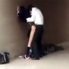 【 盗撮動画 】学校帰りに高架の下で制服JKが男友達2人と野外セックスしてる様子を草むらに隠れて撮影！！！
