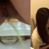 【無修正盗撮動画】洋式トイレの便器内にカメラを設置…制服JKがおしっこするマンコを神アングルで激撮ｗｗｗ
